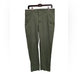 Dixxon Chino Pants Mens 34x34 Green D-Flexx Stretch Cotton Workwear Casual